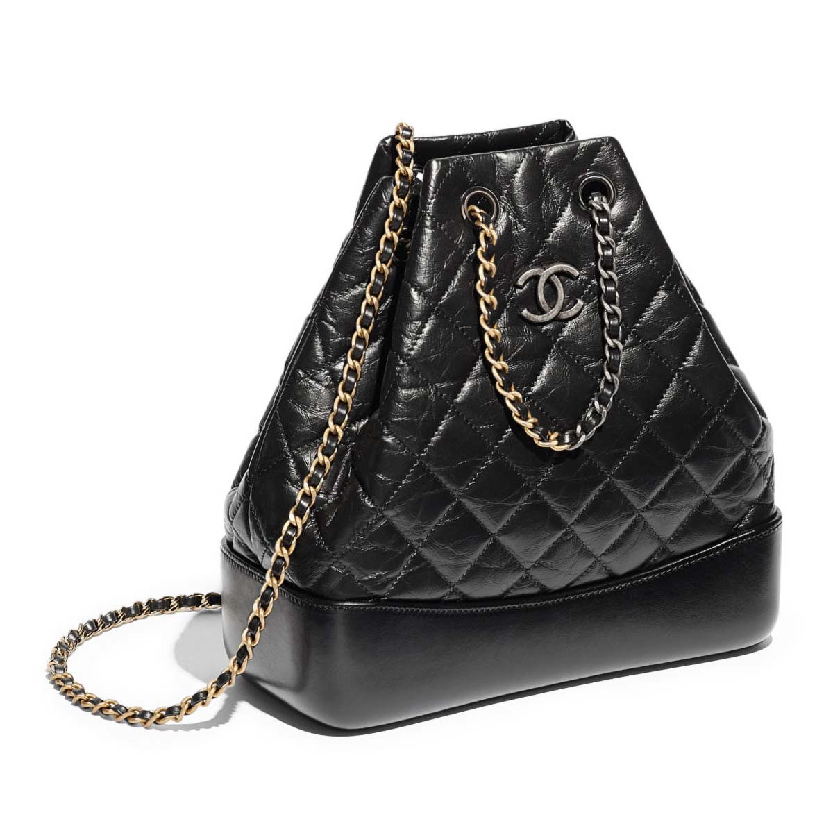 Chanel Gabrielle Backpack in Aged Calfskin Quilted Leather - LULUX