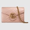 Gucci GG Marmont Mini Chain Bag in Matelassé Chevron Leather