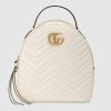 Gucci GG Marmont Quilted Backpack in Soft Matelassé Chevron Leather