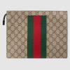 Gucci GG Men GG Supreme GG Supreme Web Pouch