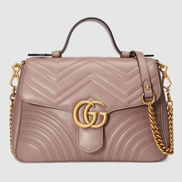 Gucci GG Women GG Marmont Small Top Handle Bag