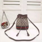 Gucci GG Women Ophidia Mini GG Bucket Bag-Brown - Image 2