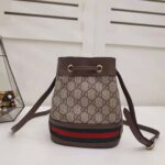 Gucci GG Women Ophidia Mini GG Bucket Bag-Brown - Image 4