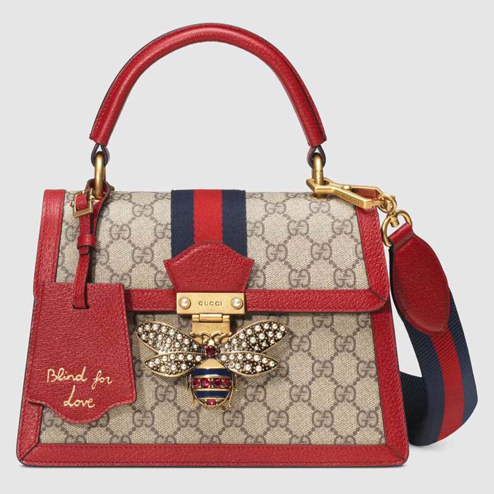 gucci queen margaret gg small top handle bag