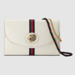 Sac à bandoulière Gucci GG Rajah taille moyenne pour femme - Blanc
