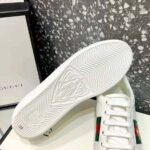 Gucci Men Ace Embroidered Sneaker Bee in White - immagine 9