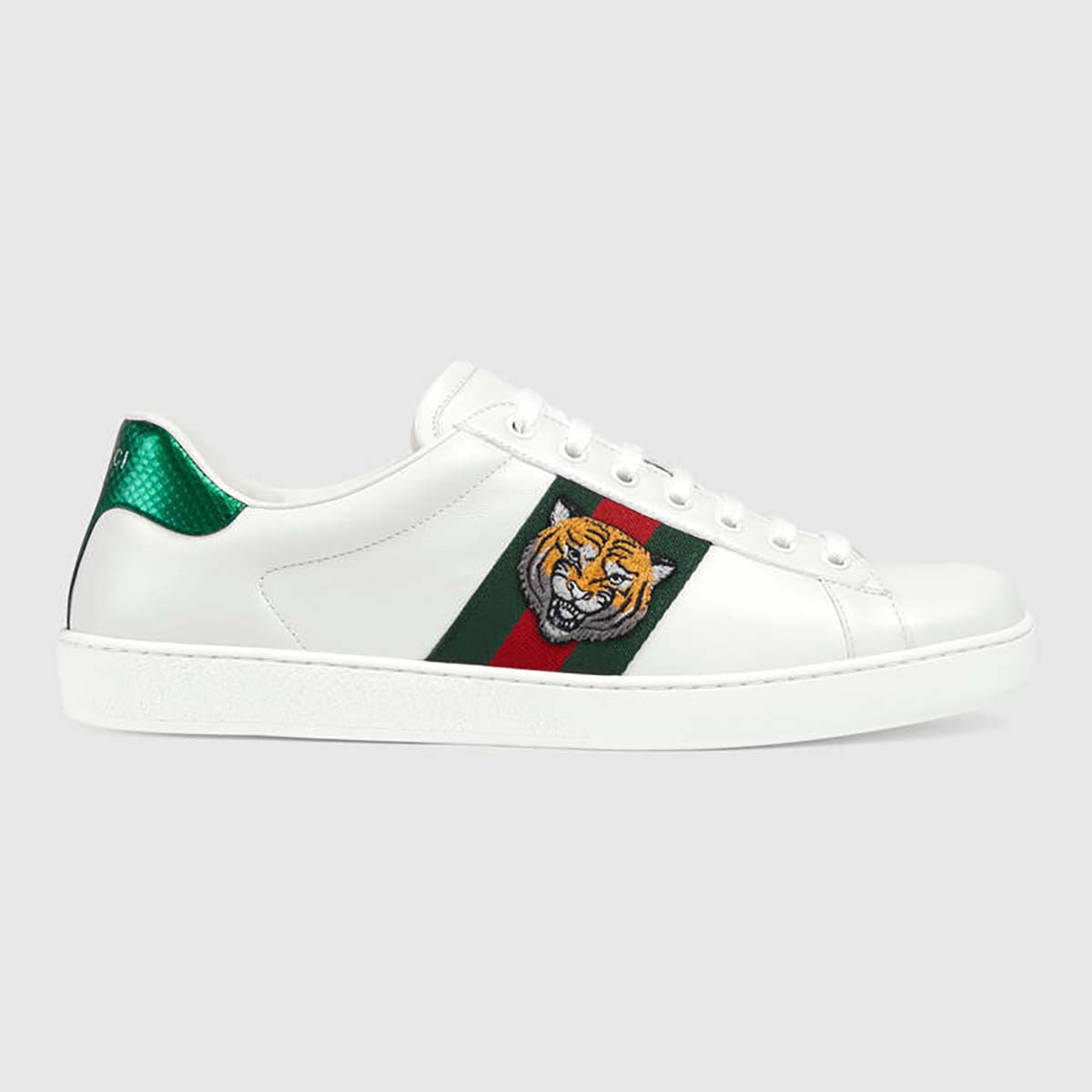 gucci white canvas shoes