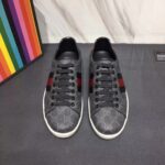 Gucci Men Ace GG Supreme Canvas Sneaker Shoes-Grey - Image 4