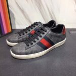 Gucci Men Ace GG Supreme Canvas Sneaker Shoes-Grey - Image 7