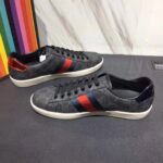 Gucci Men Ace GG Supreme Canvas Sneaker Shoes-Grey - Image 5