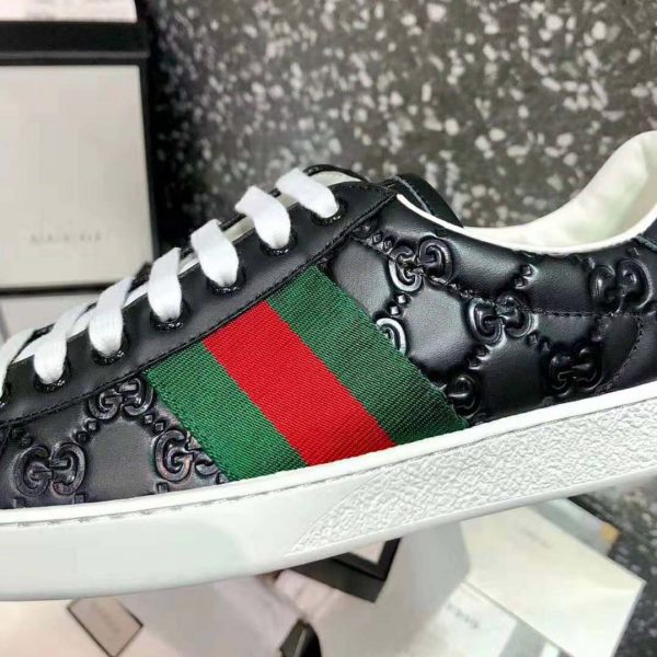 ace gucci signature sneaker red