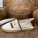Gucci Men Gucci Logo Canvas Espadrille-Beige – Bild 6