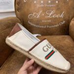 Gucci Men Gucci Logo Canvas Espadrille-Beige – Bild 5