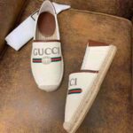 Gucci Men Gucci Logo Canvas Espadrille-Beige – Bild 2