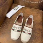 Gucci Men Gucci Logo Canvas Espadrille-Beige – Bild 3