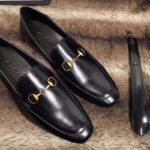 Gucci Men Horsebit Leather Loafer Shoes Black - Image 6