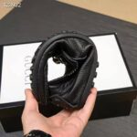 Gucci Men Leather Driver with Horsebit-Black – Image 4