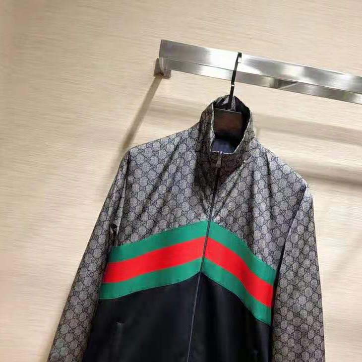 Gucci Men Oversize Technical Jersey Jacket - LULUX