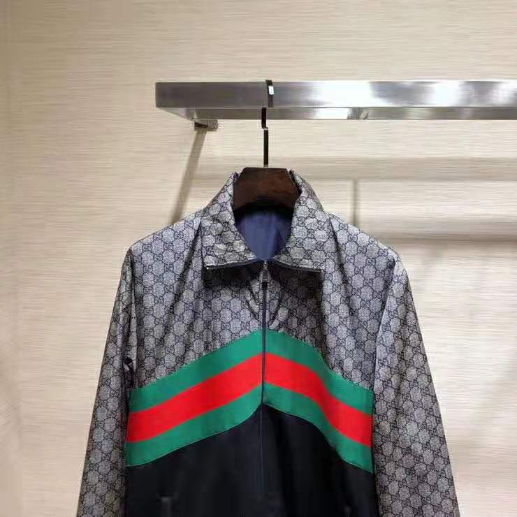 Gucci Men Oversize Technical Jersey Jacket - LULUX