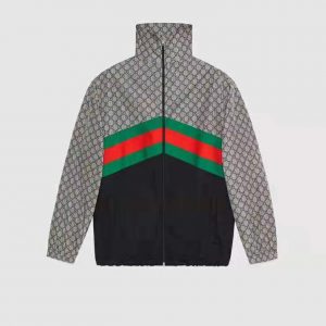 Gucci Men Oversize Technical Jersey Jacket