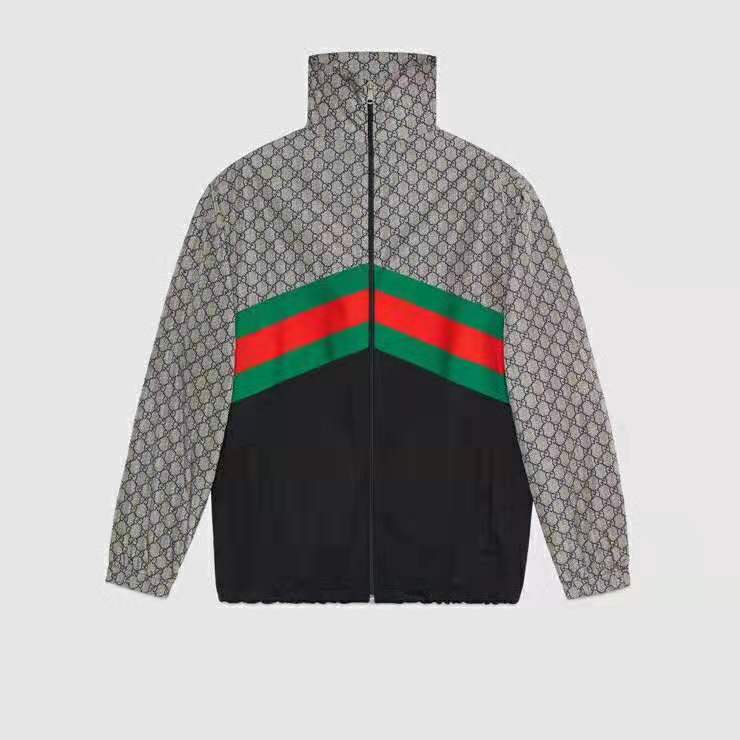 volleyball Spædbarn Intuition Gucci Men Oversize Technical Jersey Jacket - LULUX