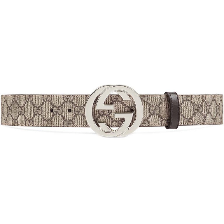 Gucci Unisex Reversible GG Supreme Belt LULUX