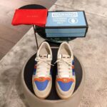 Gucci Men Screener Leather Sneaker 3.6cm Height-Blue - Image 4