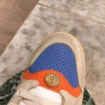Gucci Men Screener Leather Sneaker 3.6cm Height-Blue - Image 6