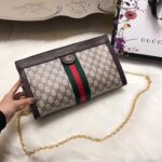 Gucci Ophidia GG Supreme Canvas Medium Shoulder Bag-Brown – Image 4