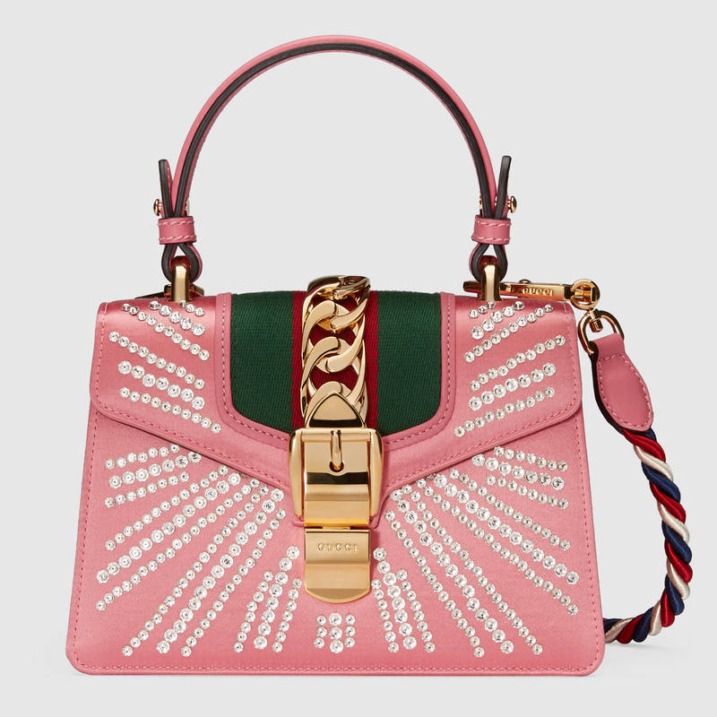 sylvie leather maxi top handle bag