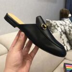 Gucci Unisex Princetown Leather Slipper-Black – Image 4