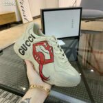 Gucci Unisex Rhyton Sneaker with Mouth Print-Beige - Bild 5