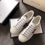 Gucci Women Ace Sneaker with Crystals White - Imagen 2