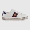 Gucci Women Ace Sneaker with Crystals White
