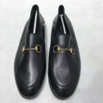Gucci Women Brixton Leather Horsebit Loafer-Black - Image 3