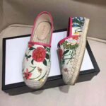Gucci Women Flora Print Canvas Espadrille-Pink - immagine 5