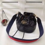 Gucci Women GG Marmont Mini Bucket Bag-Black – Image 3