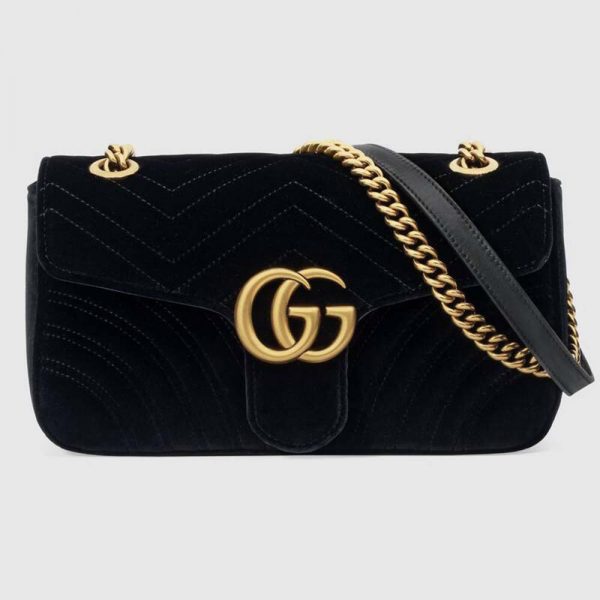 gucci marmont velvet shoulder bag