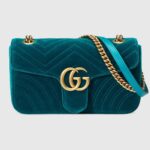 Bolso de hombro de terciopelo GG Marmont para mujer de Gucci