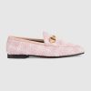 Gucci Women Gucci Jordaan Tweed Loafer 1.3 cm Heel-Pink