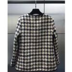Gucci Women Houndstooth V-Neck Jacket - Image 3
