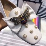 Gucci Women Leather Ballet Flat with Bow White - Bild 7