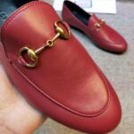 Gucci Women Leather Horsebit Loafer 1.27cm Height-Red - Image 7