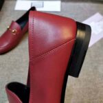 Gucci Women Leather Horsebit Loafer 1.27cm Height-Red - Image 10