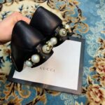 Gucci Women Leather Mid-Heel Loafer 1.5" Heel-Black - immagine 8