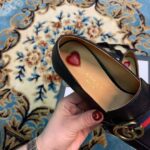 Gucci Women Leather Mid-Heel Loafer 1.5" Heel-Black - immagine 9