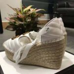 Gucci Women Leather Platform Espadrille 11.9cm Heel with 3.6cm Platform-White - Image 4