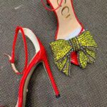 Gucci Women Patent Leather Sandal 11.4cm Thin Heel-Red - Image 8