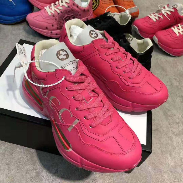 women's gucci rhyton fashion sneakers