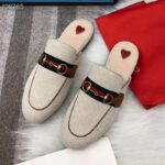 Gucci Women's Princetown Canvas Slipper 1cm Heel-Sandy - Imagen 3